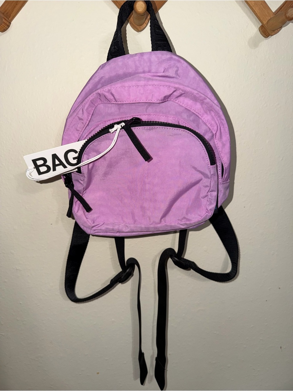NWT Baggu Mini Nylon Backpack in Peony